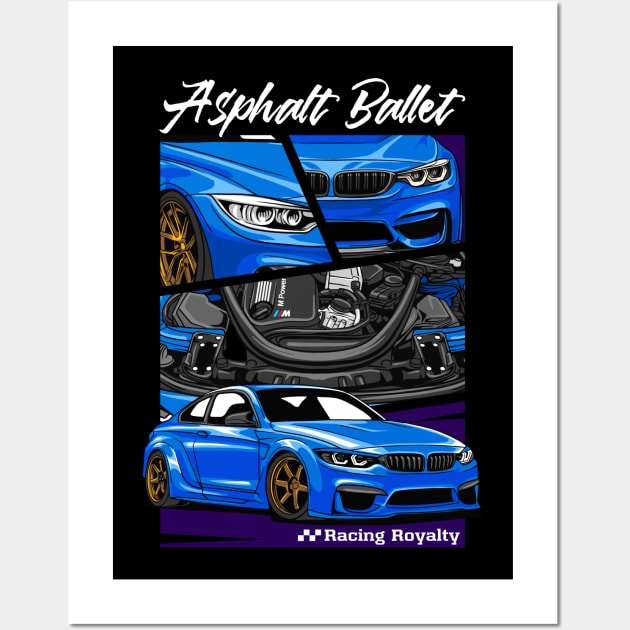 Asphalt Bullet M3 F80 Wall Art by Harrisaputra